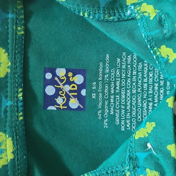 Kickee Kids Polo Shirt Tree Print NWT SzXS 5/6 - Picture 2 of 3